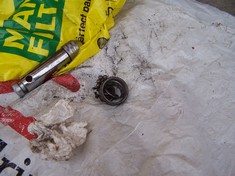 Den inneren Ring konnten wir direkt rausnehmen, als wir das Rad ausgebaut haben und 7 Kügelchen waren noch drin - von schätzungsweise 12.