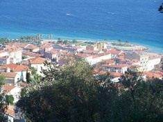 Das kleine Städtchen Menton von unserem Campingplatz aus (1).