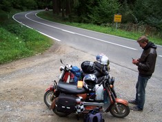 Pause in den Ardennen.