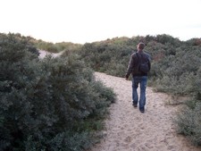 Sonnenuntergang am Strand in Frankreich (1).