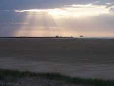 Sonnenuntergang am Strand in Frankreich (4).