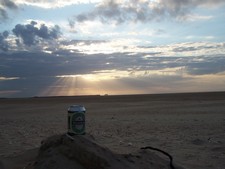 Sonnenuntergang am Strand in Frankreich (9).