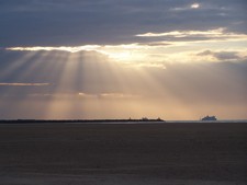 Sonnenuntergang am Strand in Frankreich (11).
