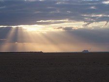 Sonnenuntergang am Strand in Frankreich (13).