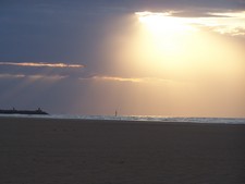 Sonnenuntergang am Strand in Frankreich (18).