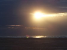 Sonnenuntergang am Strand in Frankreich (20).