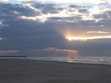 Sonnenuntergang am Strand in Frankreich (22).